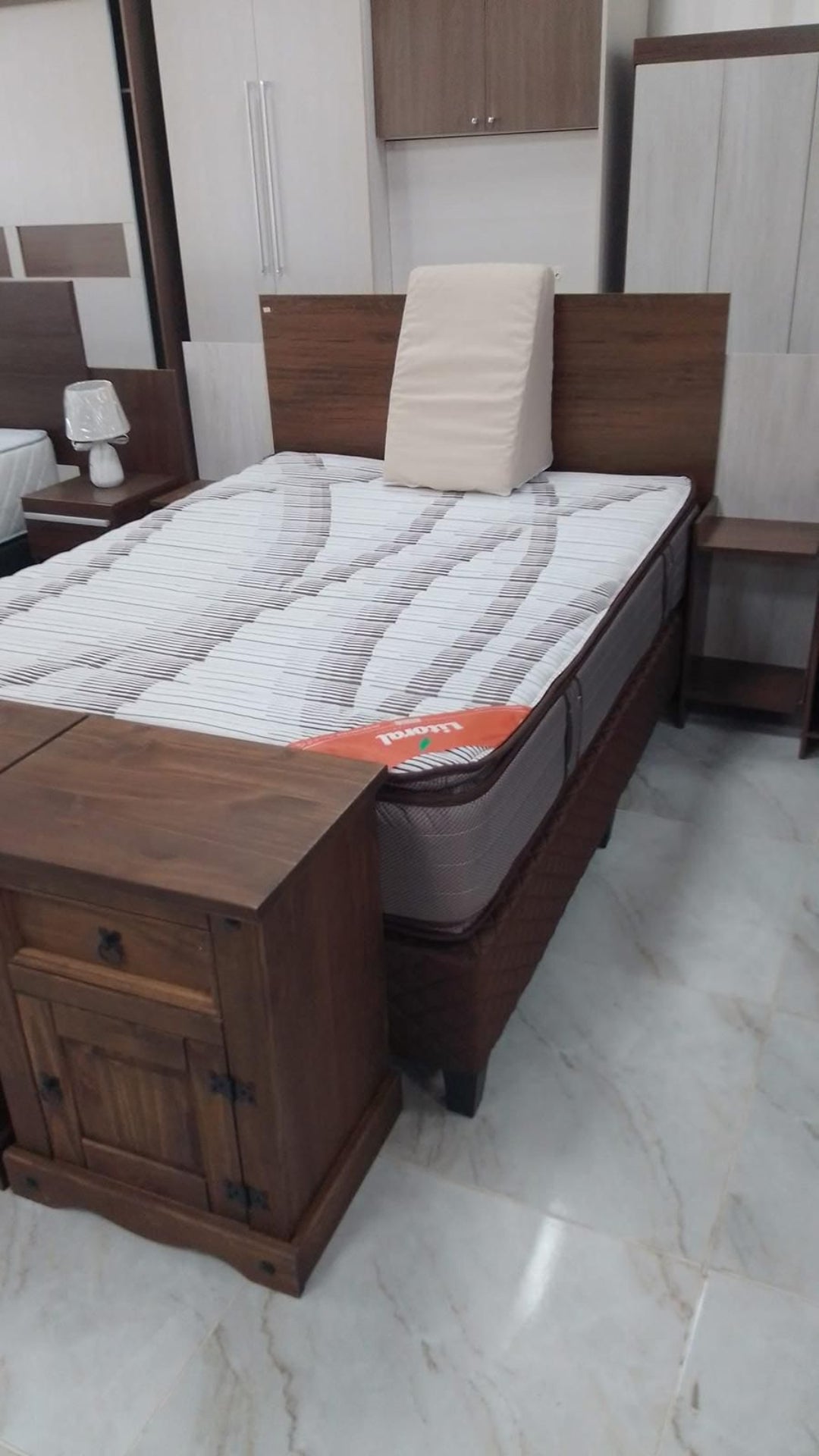 Sommier 2 Plazas Litoral Marea Euro 30cm Con Pillow